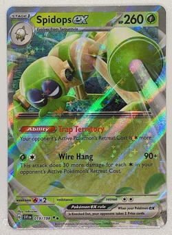 Spidops EX 019/198 Double Rare Scarlet & Violet Base English NM Pokemon TCG - Image 1