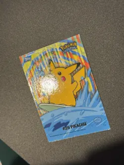 2000 Topps Pokemon TV Animation Series 2 Surfing #25 Pikachu 8 Of 10 Stick-Ons - Image 3