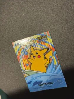 2000 Topps Pokemon TV Animation Series 2 Surfing #25 Pikachu 8 Of 10 Stick-Ons - Image 4