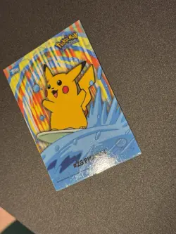 2000 Topps Pokemon TV Animation Series 2 Surfing #25 Pikachu 8 Of 10 Stick-Ons - Image 5