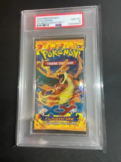 2014 Pokemon XY Flashfire Foil Booster Pack Mega Charizard Y PSA 10 - Image 1