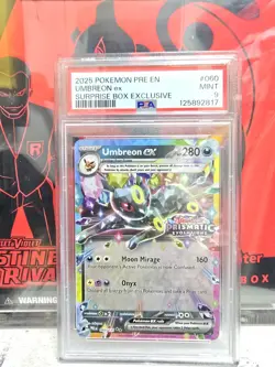2025 POKEMON PRE EN-PRISMATIC EVOLUTIONS 060 UMBREON EX Stamped PSA 9 - Image 3
