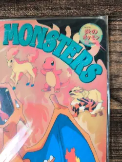 Tomy Pokemon Plastic Sheet Sticker Charizard Art Pencil Board - Image 3