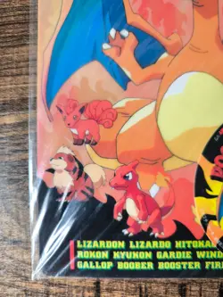 Tomy Pokemon Plastic Sheet Sticker Charizard Art Pencil Board - Image 5