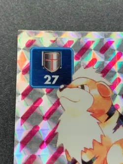 Growlithe LV.15 167 Pokemon Sticker Seal Japanese Amada Holo 1996 NINTENDO RARE - Image 2