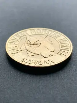 Gengar NO.094 Pokemon Battle Coin Medal 1997 Japan Pokemon RARE Nintendo Gold - Image 4