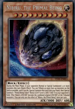 Nibiru, The Primal Being - Prismatic Secret Rare TN19-EN013 - LP - YuGiOh - Image 1
