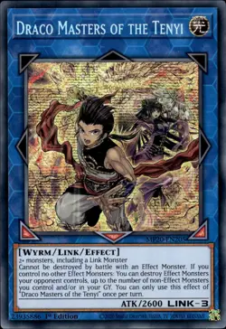 Draco Masters Of The Tenyi - Prismatic Secret Rare 1st MP20-EN205 - LP - YuGiOh - Image 1