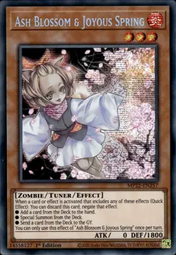 Ash Blossom & Joyous Spring - Prismatic Secret Rare 1st MP22-EN257 - NM - YuGiOh - Image 1