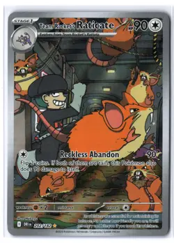 Team Rocket's Raticate - SV10: Destined Rivals 202/182 NM Pokemon TCG - Image 1
