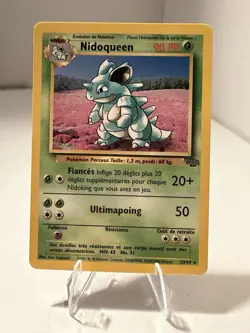 Pokemon French Jungle Lot Eevee 51/64 & Nidoqueen 23/64 Vintage WOTC LP/MP - Image 2