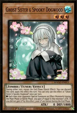 Ghost Sister & Spooky Dogwood - Premium Gold Rare 1st MAGO-EN013 - NM - YuGiOh - Image 1