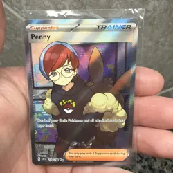 Pokemon Penny 239/198 Ultra Rare Full Art Holo Trainer - Image 1