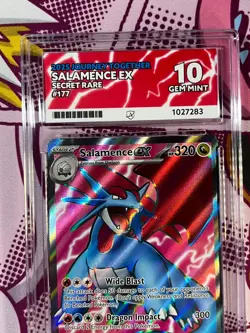 Pokemon TCG - Salamence ex 177/159 - Journey Together - Graded - ACE 10 - Image 2
