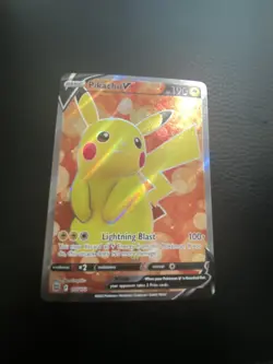 Pokemon TCG Pikachu V Sword & Shield: Brilliant Stars 157/172 Holo Ultra Rare - Image 1