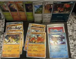 Pokemon TCG ME01 Mega Evolution Bulk Lot 65+ Commons Uncommon NM Kyogre Holo - Image 4
