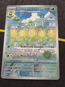 Sunflora 169/167 Twilight Masquerade Illustration Rare Pokemon Near Mint - Image 1