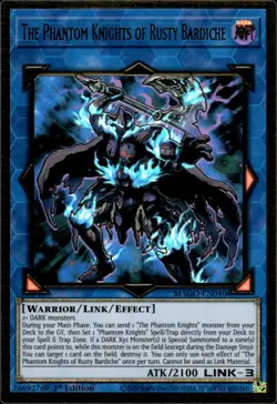 The Phantom Knights Of Rusty Bardiche - Premium Gold Rare MAGO-EN040 NM YuGiOh - Image 1