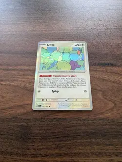 Ditto 132/165 Rare 151 Pokemon Holo NM - Image 2