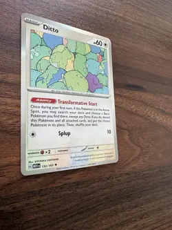 Ditto 132/165 Rare 151 Pokemon Holo NM - Image 3