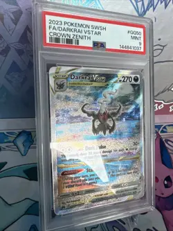 PSA 9 MINT 2023 POKEMON SWSH FA-DARKRAI VSTAR #GG50 CROWN ZENITH - Image 2