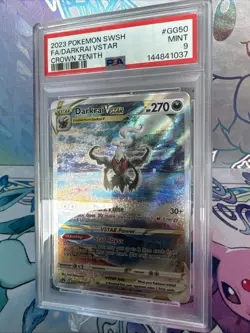 PSA 9 MINT 2023 POKEMON SWSH FA-DARKRAI VSTAR #GG50 CROWN ZENITH - Image 3