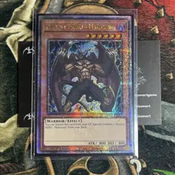 Near Mint Yugioh Destiny HERO - Malicious RA03-EN001 Quarter Century Secret Rare - Image 1