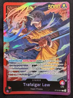 One Piece Trafalgar Law ST10-001 Leader English NM - Image 1