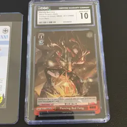 CGC 10 Weiss English NIKKE Red Hood Piercing Red Fang SR with Helm R - Image 2