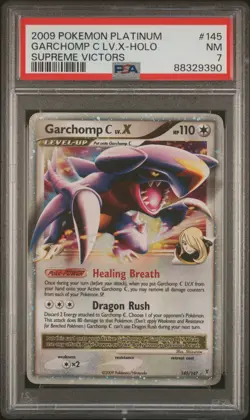 PSA 7 Garchomp C Lv. X 145/147 Supreme Victors 2009 Pokemon Card - Image 1