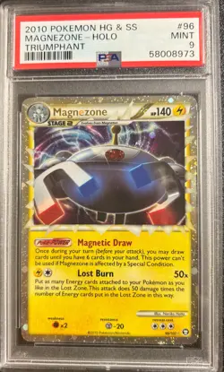 PSA 9 Magnezone Holo 96102 Triumphant 2010 Pokemon Card - Image 1