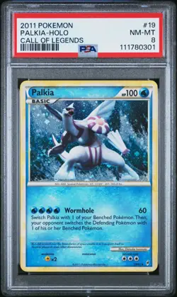 PSA 8 Palkia Holo 19/95 Call of Legends 2011 Pokemon Card - Image 1