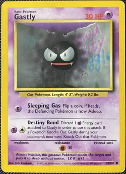 Gastly 050/102 Base Set Regular - Pokemon Card - Image 1