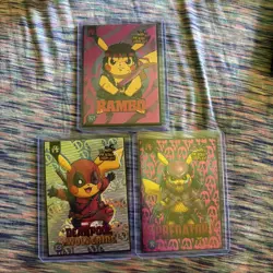 Pikachu Cosplay Lot 3 Cards - Image 1