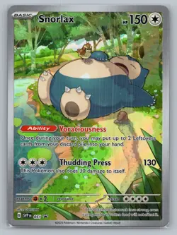 Snorlax 051 SV: Scarlet & Violet Promo Cards Holo Promo NM - Image 1