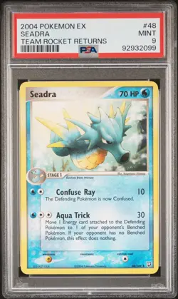 PSA 9 MINT Seadra 48/109 EX Team Rocket Returns 2004 Pokemon Card - Image 1