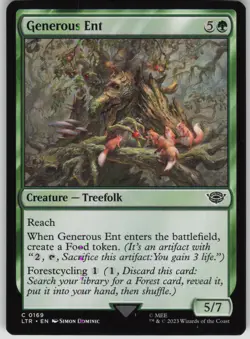 Magic the Gathering TCG Generous Ent C Universes Beyond: The Lord of the Rings: - Image 1