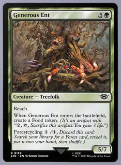 Generous Ent - 169 - LOTR: Tales of Middle-earth (LTR) MTG - Image 1