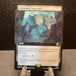 Drowned Catacomb (Extended Art), Doctor Who, MTG Magic the Gathering, REGULAR NM - Image 1