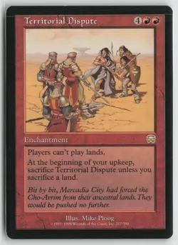 Territorial Dispute Moderately Played 217 Mercadian Masques MTG - Image 1