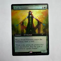 Elvish Visionary (Extended Art) 763 NM Foil R Secret Lair Drop Series MTG - Image 1