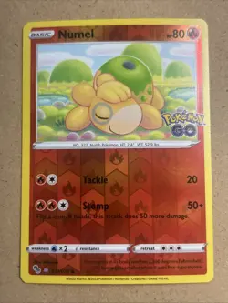 Numel (Peelable Ditto) Common Reverse Holo Pokemon GO 013/078 - Image 1