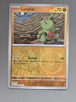 080/159 Larvitar : (Reverse Holo) Card : Journey Together : Pokemon TCG - Image 1