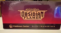 Scarlet & Violet Obsidian Flames Pokemon Center Elite Trainer Box Sealed - Image 3