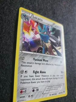 Lucario 63/124 HOLO Rare Pokemon XY Fates Collide - Image 2