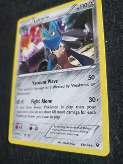 Lucario 63/124 HOLO Rare Pokemon XY Fates Collide - Image 3