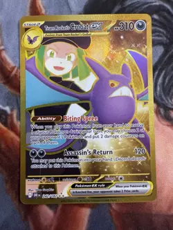 Team Rocket's Crobat ex 242/182 Hyper Rare Destined Rivals Pokemon NM b6 - Image 1