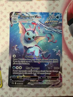 JUMBO Vaporeon VMAX - SWSH182 Pokemon Oversized NM - Image 1