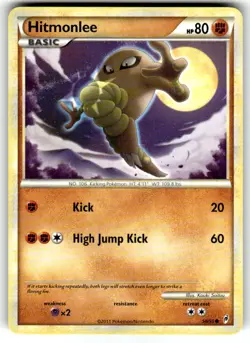 Hitmonlee 58/95 Common Call of Legends Pokemon Near Mint - Image 1