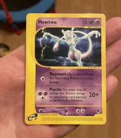 Nintendo Pokemon TCG Mewtwo 56/165 Expedition Base Set E-Reader Rare 2002 - Image 1
